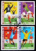 Sao Tomé - Voetbal WK 1982, Postzegels en Munten, Ophalen of Verzenden, Gestempeld, Sport