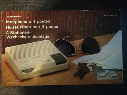 Interphone Vintage à 4 fils marque Archer N 43-223, Verzamelen, Overige Verzamelen, Zo goed als nieuw, Ophalen of Verzenden
