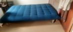 canapé-lit bleu ou siège clic-clac, Maison & Meubles, 120 cm, Bleu, Enlèvement, Une personne
