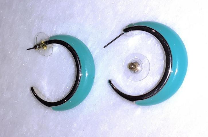 oorringen blauw H&M, Handtassen en Accessoires, Oorbellen, Nieuw, Hangers, Overige materialen, Blauw, Verzenden