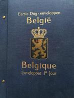 FDC album Belgie met FDC enveloppen, Enlèvement, Affranchi, Avec enveloppe, Oblitération 1er jour