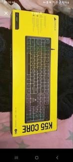 Toetsenbord Corsair K55 core RGB, Informatique & Logiciels, Claviers, Enlèvement, Comme neuf