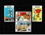 AFRIKA KENYA TELECOMMUNICATIE 4 POSTZEGELS GESTEMPELD, Postzegels en Munten, Postzegels | Afrika, Ophalen of Verzenden, Overige landen