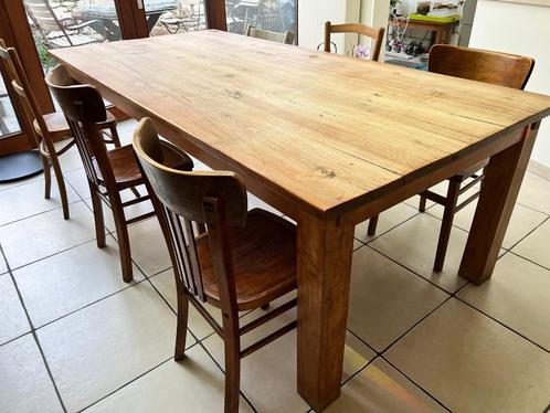 Table en Teck Massif d'Indonésie, Maison & Meubles, Tables | Tables à manger, Utilisé, 100 à 150 cm, 200 cm ou plus, Cinq personnes ou plus