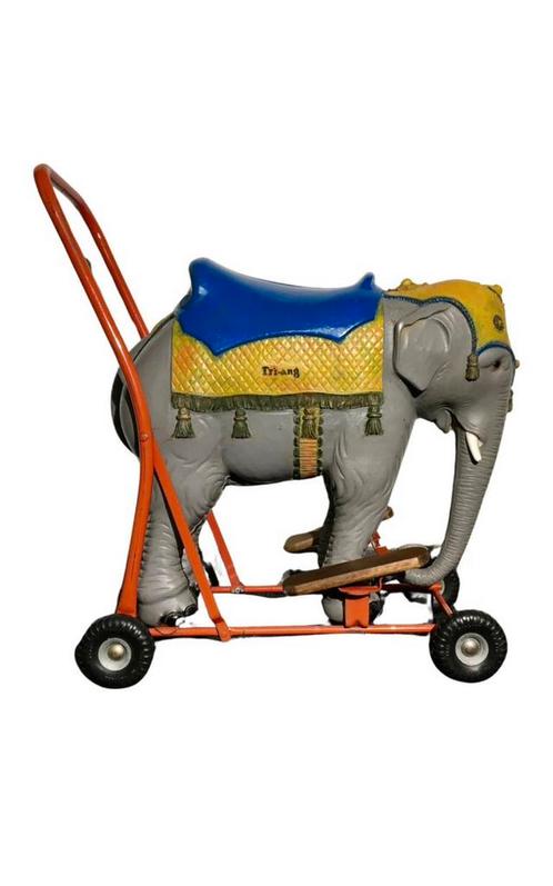 Oude TRI-ANG duw speelgoed Olifant - 1950s, Antiek en Kunst, Antiek | Speelgoed, Ophalen