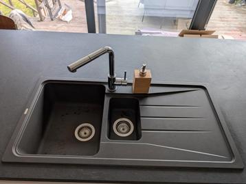 Spoelbak met kraan - Blanco Silgranit en Blanco Mila-s hd beschikbaar voor biedingen