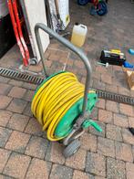 Tuyau d’arrosage avec enrouleur, Jardin & Terrasse, Tuyaux d'arrosage, Enlèvement, Comme neuf
