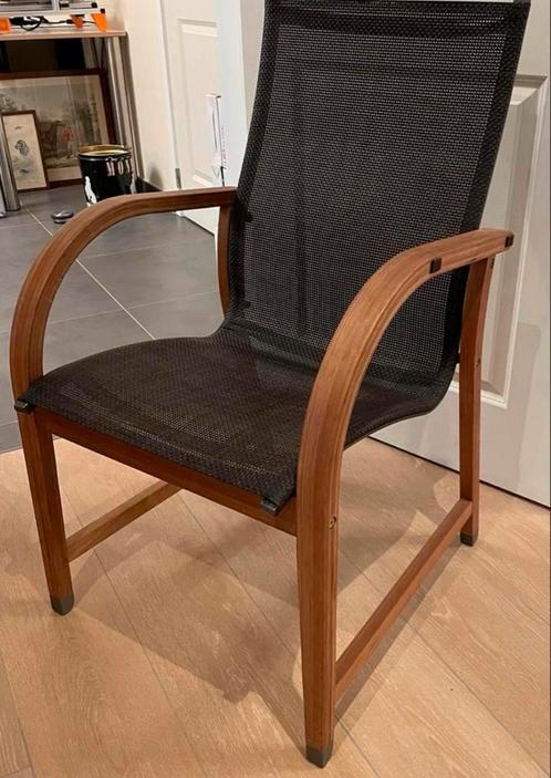 4 chaises de jardin en Teck  55€/chaise, Tuin en Terras, Tuinstoelen, Nieuw, Aluminium, Ophalen