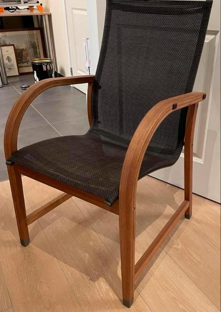 4 chaises de jardin en Teck  55€/chaise, Tuin en Terras, Tuinstoelen, Nieuw, Aluminium, Ophalen
