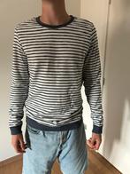 Gestreepte katoenen trui maat L, Kleding | Heren, Truien en Vesten, Maat 52/54 (L), Blauw, Ophalen of Verzenden, Zo goed als nieuw