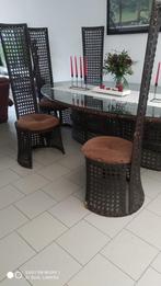 Eettafel, Huis en Inrichting, Gebruikt, 100 tot 150 cm, 200 cm of meer, Glas