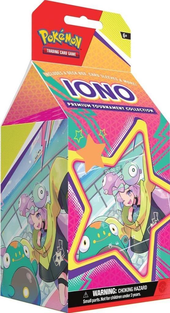 Pokemon Premium Tournament Collection - Iono ENG, Hobby en Vrije tijd, Verzamelkaartspellen | Pokémon, Nieuw, Overige typen, Foil