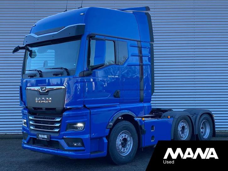 MAN TGX 26.480 480PK 6x2 Sideskirts Led Airco Bluetooth Navi, Auto's, Vrachtwagens, Bedrijf, Te koop, Achteruitrijcamera, Airconditioning