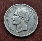 5 Francs   1852   Leopold l, Zilver, Ophalen of Verzenden, Losse munt, Zilver
