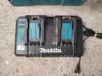 Chargeur double batterie Li-Ion 14,4 - 18 V Makita DC18RD, Enlèvement ou Envoi, Utilisé