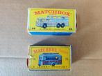 Lot van 2 Matchbox Nr 66 uit jaren 1970 en Nr 74 ca 1960, Matchbox, Ophalen of Verzenden, Bus of Vrachtwagen