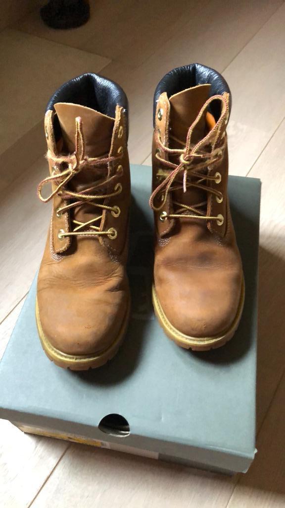 Timberland veterboots cognac maat 40, Kleding | Dames, Schoenen, Zo goed als nieuw, Lage of Enkellaarzen, Bruin, Ophalen of Verzenden