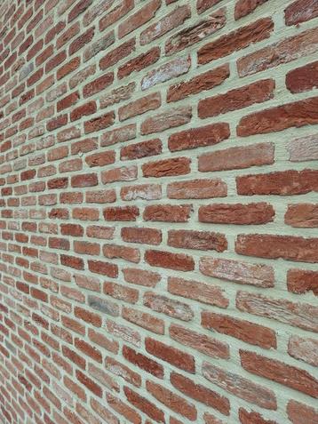 25m2 gevelsteen oud kapelle, Doe-het-zelf en Bouw, Metselstenen, Ophalen, Zo goed als nieuw