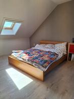 Bed + lattenbodem ikea malm, Ophalen, Gebruikt