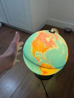 Lichtgevende wereldbol, Huis en Inrichting, Woonaccessoires | Wereldbollen, Ophalen, Zo goed als nieuw