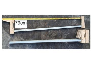 Grote, lange 79cm 39cm spanklemmen voor hout  beschikbaar voor biedingen