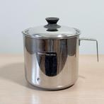 Lagostina kookpot Brevettato / 17 cm diameter / met deksel, Kookpan of Snelkookpan, Inox, Gebruikt, Keramische plaat