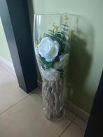Hoge vaas met kunstbloemen, Ophalen of Verzenden, Zo goed als nieuw