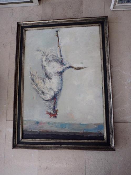 Coq Mort - 1978 - signé H. Verhoeven, Antiquités & Art, Art | Peinture | Classique, Enlèvement