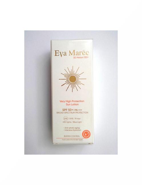 Crème solaire protection SPF 50+ Eva Marée - Tube de 60 ml, Handtassen en Accessoires, Uiterlijk | Gezichtsverzorging, Nieuw, Verzorging