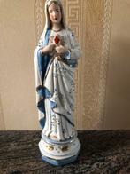 Vierge biscuit points dorés sacré coeur, Enlèvement ou Envoi