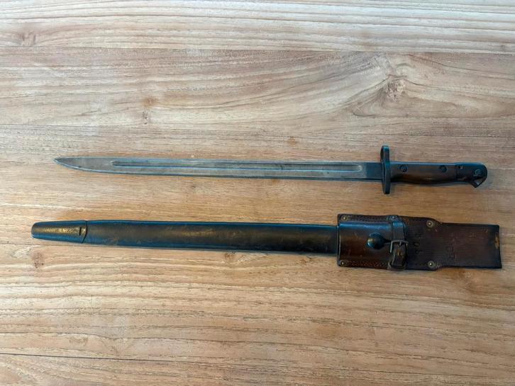 Baïonnette Britannique P1907 - Datée 1918 - Complète, Collections, Objets militaires | Seconde Guerre mondiale, Armée de terre