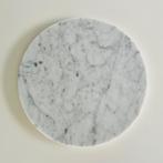 Carrara marmer rond dienblad., Enlèvement ou Envoi, Neuf, Rond, Autres matériaux