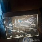 MAREDSOUS verlicht bord., Verzamelen, Ophalen, Gebruikt, Reclamebord, Plaat of Schild, Overige merken