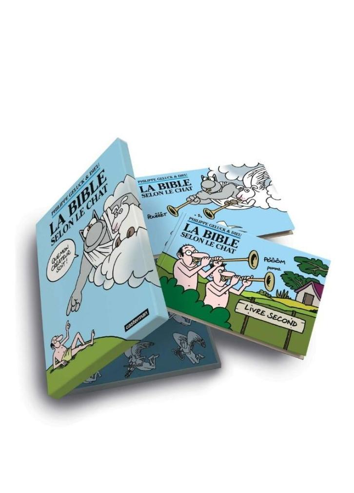 Le Chat n18 La bible selon le Chat (EO coffret en 2 volumes, Boeken, Stripverhalen, Zo goed als nieuw, Eén stripboek, Ophalen of Verzenden