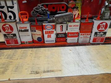 Set van 10 Castrol Esso Armistol Antar Oil Burette beschikbaar voor biedingen