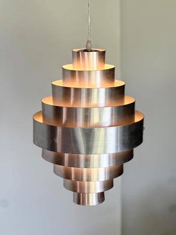Vintage aluminium hanglamp, ca 1980’s beschikbaar voor biedingen