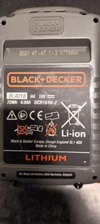 BATTERIJ BLACK&DECKER 18V LITHIUM +LADER, Ophalen, Nieuw