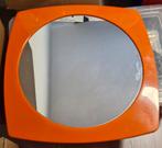 Mooie oranje vintage spiegel, Ophalen of Verzenden, Zo goed als nieuw