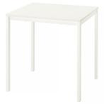 Witte tafel, Huis en Inrichting, Ophalen, 50 tot 100 cm, Vierkant, Tot twee personen