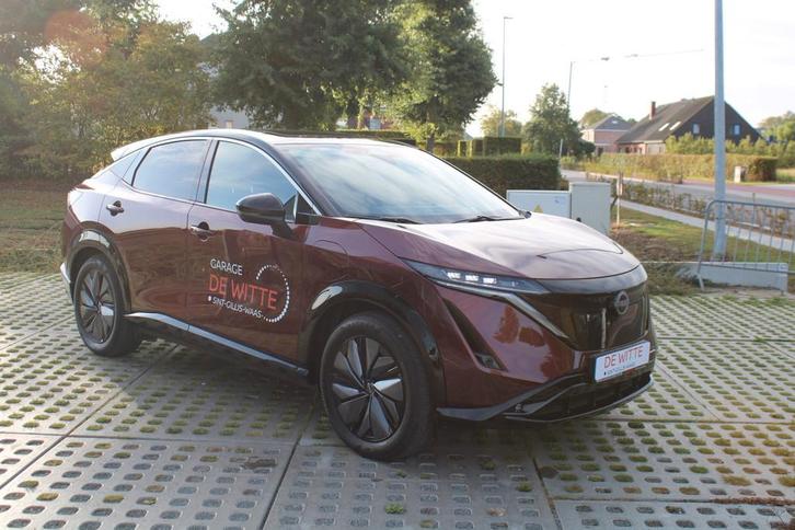 Nissan ARIYA ADVANCE 63kWh + Sunroof + 22kW Charger, Auto's, Nissan, Bedrijf, Te koop, Ariya, ABS, Achteruitrijcamera, Adaptieve lichten