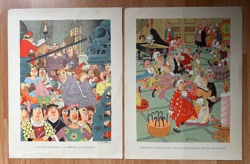7 MAURICE TILLIEUX RECLAMETEKENINGEN PHARMA ROBBEDOES RIT, Boeken, Stripverhalen, Gelezen, Meerdere stripboeken, Ophalen of Verzenden
