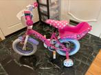 Kinder fiets Minnie Mouse 12 inch, Fietsen en Brommers, Fietsen | Kinderfietsjes, Ophalen, Gebruikt, Minder dan 16 inch, Zijwieltjes
