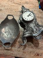 Tinnen klok en kommetje, Antiek en Kunst, Antiek | Klokken, Ophalen