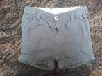 Mt 74 Wit grijze gekleede short, Kinderen en Baby's, Babykleding | Maat 74, Broekje, Ophalen of Verzenden, Zo goed als nieuw, H&m