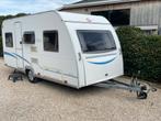 4 persoons caravan Burstner, rondzit, vast bed, voortent, Caravans en Kamperen, Schokbreker, Vast bed, Rondzit, Bedrijf