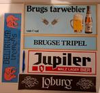 Grote stickers Biermerken Jupiler Loburg Delirium, Verzamelen, Biermerken, Ophalen of Verzenden, Zo goed als nieuw, Reclamebord, Plaat of Schild