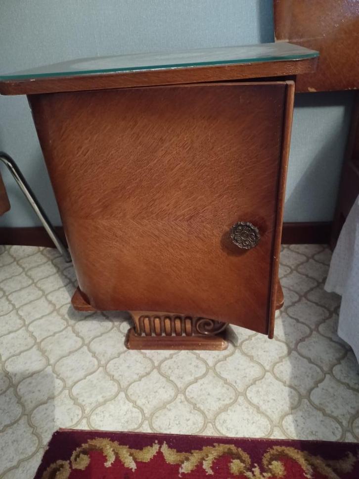 Vintage nachtkastje, Huis en Inrichting, Slaapkamer | Nachtkastjes, Gebruikt, 55 tot 70 cm, 45 tot 65 cm, Hout, Ophalen