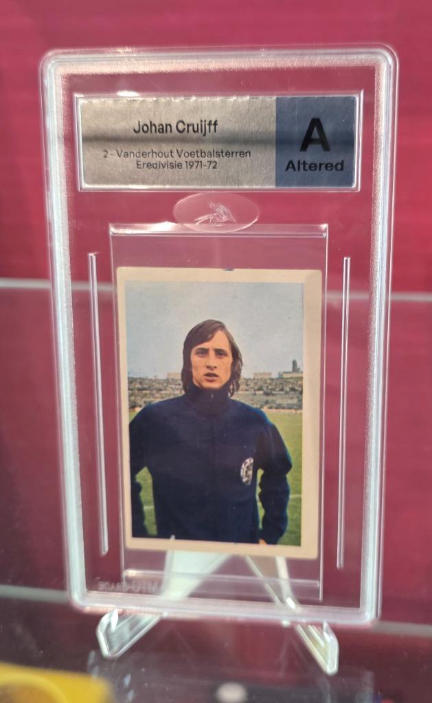 Johan Cruyff+Ajax+Cruyff+Voetbalsterren+Vanderhout, Verzamelen, Sportartikelen en Voetbal, Gebruikt, Poster, Plaatje of Sticker