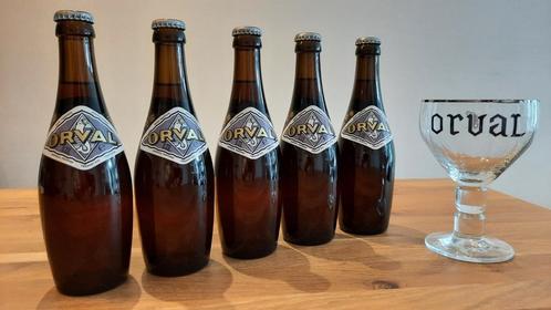 Orval trappist bier gerijpt, 5 opeenvolgende jaren, Verzamelen, Biermerken, Nieuw, Flesje(s), Overige merken, Ophalen