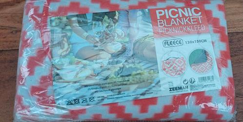 Picknickdeken met retroprint. In oranje!, Hobby en Vrije tijd, Picknickmanden, Ophalen of Verzenden